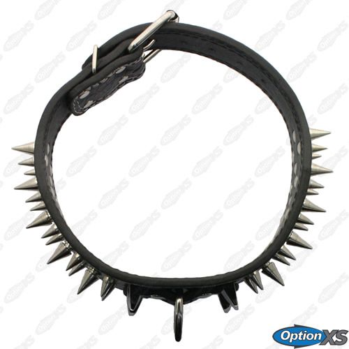 Dog Collar Tough/Cool Large Spikes 40 50cm Black   Staffy, Pit Bull 