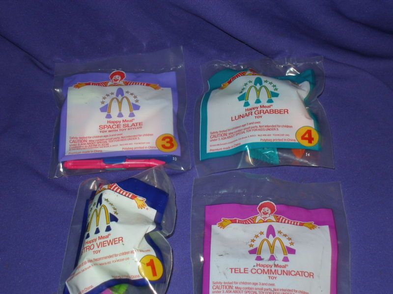 Happy Meal Space Rescue Set 5 Toys McDonalds 1994 MIP  