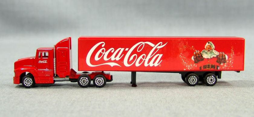   CLAUS COCA COLA BOTTLE CARGO TRAILER RED TRUCK MODEL TOY * MINT  