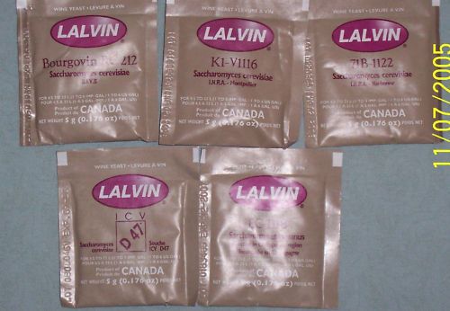 Wine Yeast Lalvin Brand 4 pks Lowest Shipping Fees  