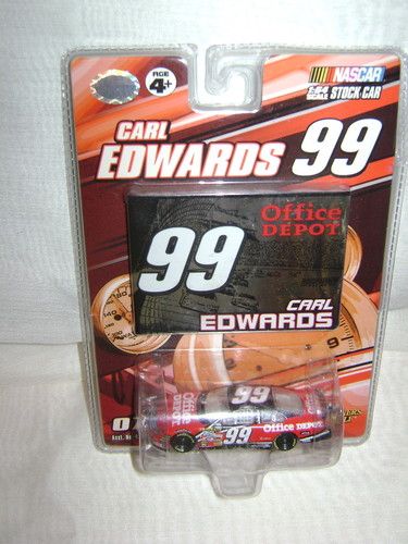 2007 Winners Circle Carl Edwards Office Depot 164 w/ chrome card NIP 